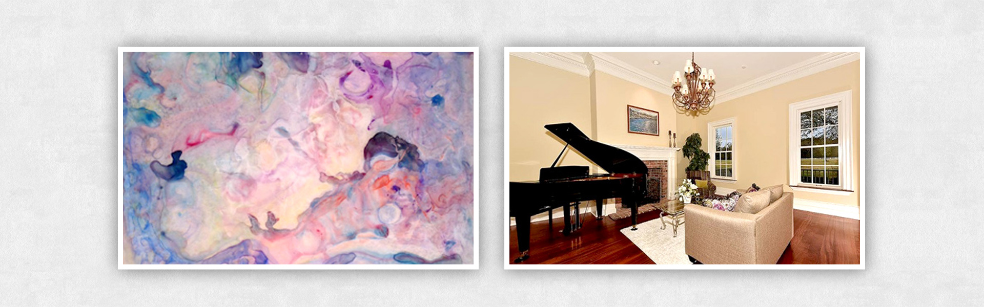 Abstract Painting and a Piano